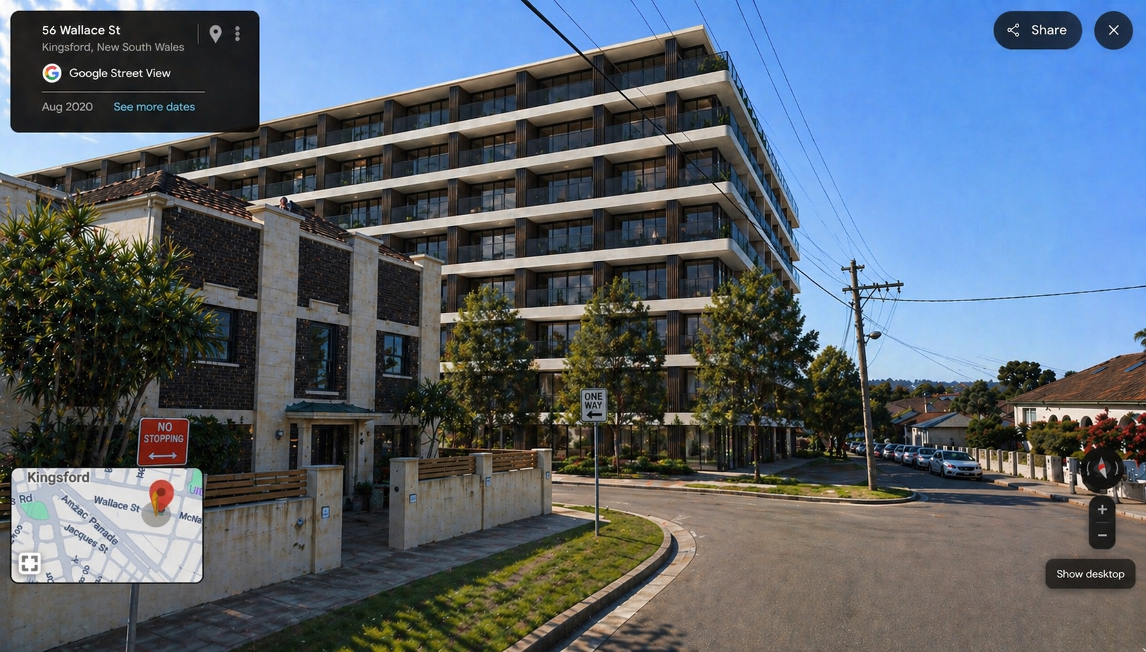 Street-level view of the proposed development against the existing streetscape